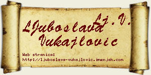 LJuboslava Vukajlović vizit kartica